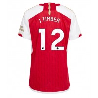 Arsenal Jurrien Timber #12 Domáci Ženy futbalový dres 2023-24 Krátky Rukáv